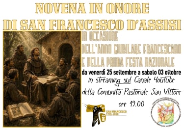 Comunità Parrocchiale San Vittore - Novena San Francesco
